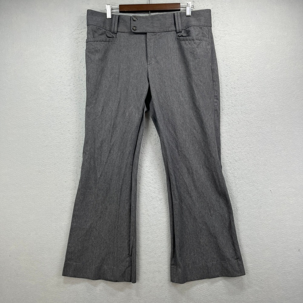 Banana Republic Dress Pants Womens 14 Gray The Sloan Fit Stretch Workwear Office